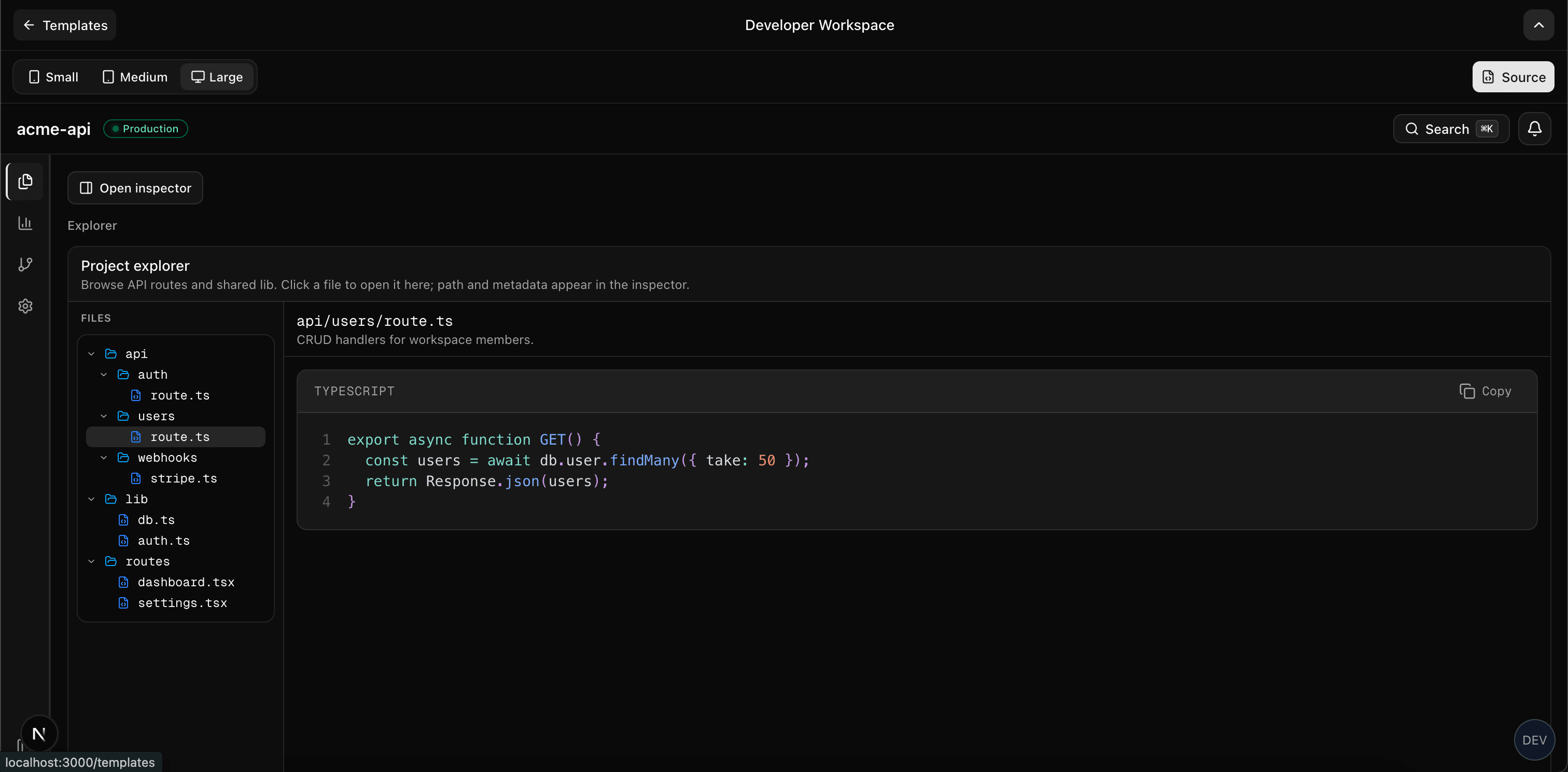 Developer Workspace preview